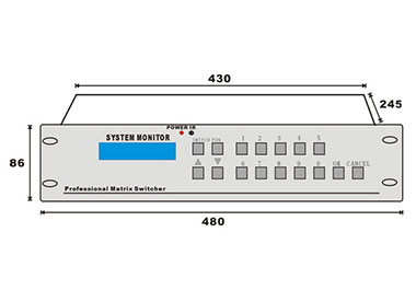 XLD-VGA 8X8 matrix host 2