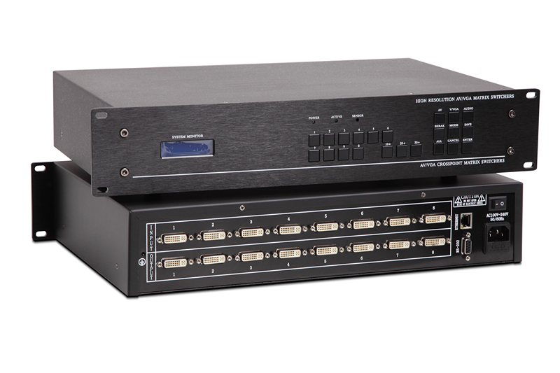 8-way DVI matrix switcher