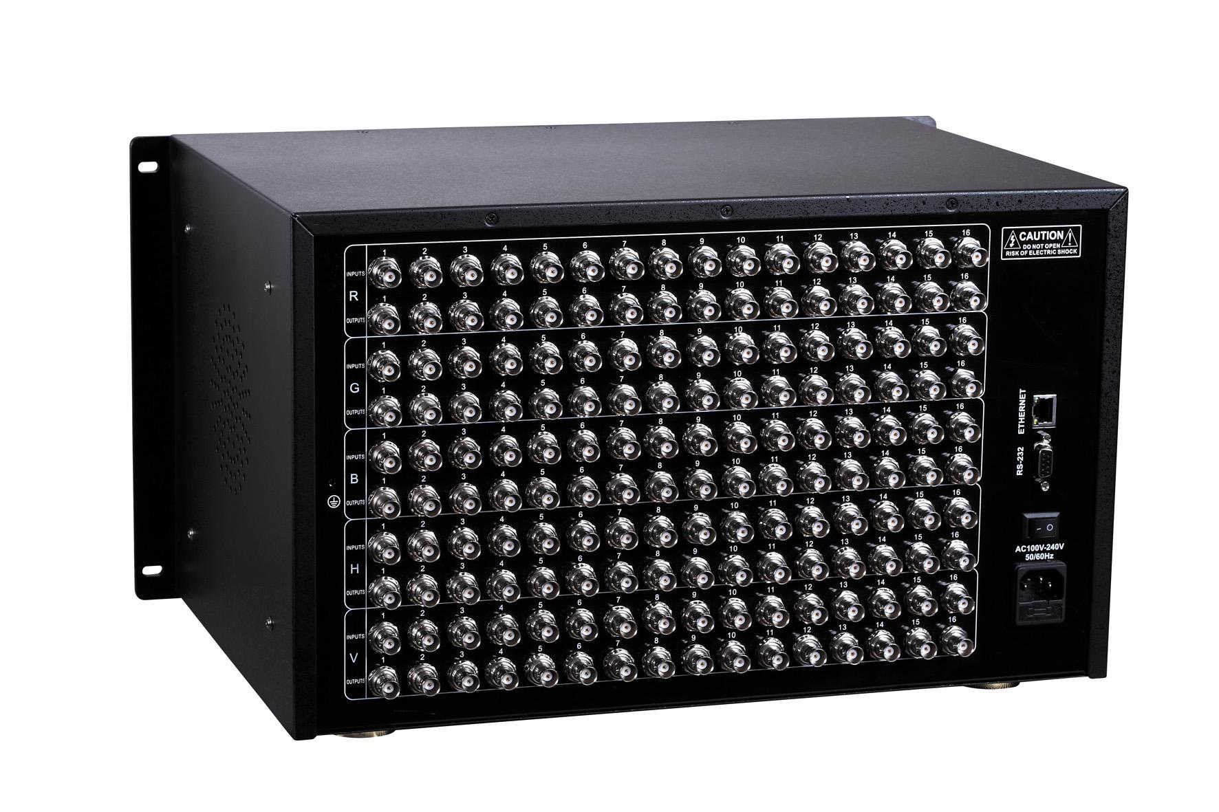 16-channel RGB matrix switcher